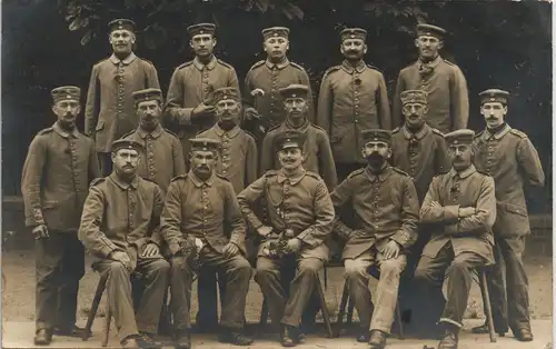 Ansichtskarte  Militär/Propaganda 1.WK (Erster Weltkrieg) Gruppenbild 1915