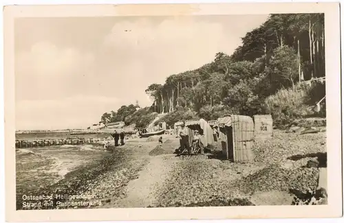 Ansichtskarte Heiligendamm-Bad Doberan Strand mit Gespensterwald 1920