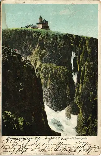 Postcard Schreiberhau Szklarska Poręba Schneegruben/Sněžné jámy 1907