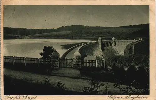 Ansichtskarte Lengefeld (Erzgebirge) Talsperre Neunzehnhain 1925