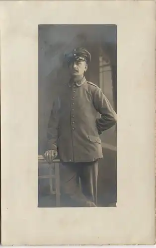 Militär/Propaganda 1.WK (Erster Weltkrieg) Soldat Atelierfoto 1915 Privatfoto
