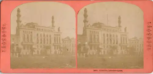 London Alhambra. Leicester-square., Kabinettfoto CDV 1880 3D/Stereoskopie