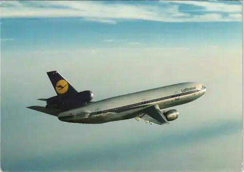 Ansichtskarte  Lufthansa DC 10 Flugzeuge: McDonnell Douglas 1988