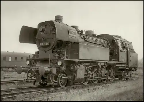 Ansichtskarte  Eisenbahn Dampflokomotive DDR Sammelkarte Lok der BR 83 1970