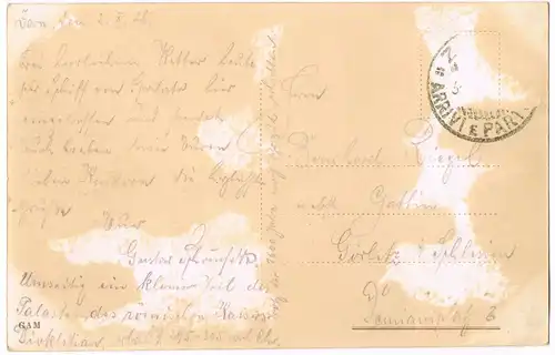 Postcard Split Split Split Peristil 1926