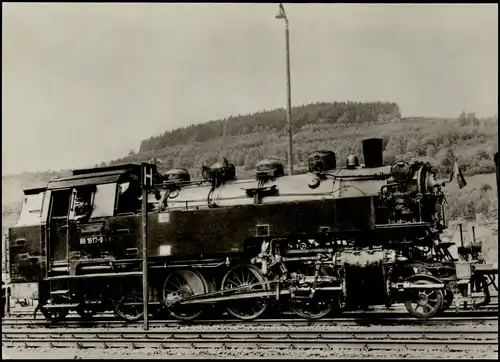 Ansichtskarte  Verkehr & Eisenbahn Dampflokomotive der Baureihe 86 1970