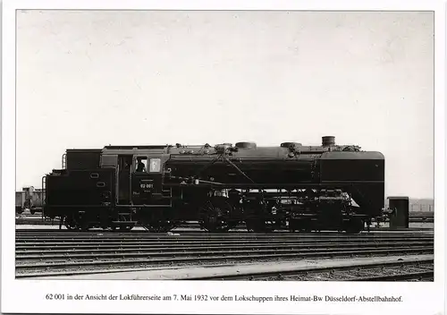 Verkehr & Eisenbahn Zug Lokomotive anno 1932 Düsseldorf-Abstellbahnhof 1980