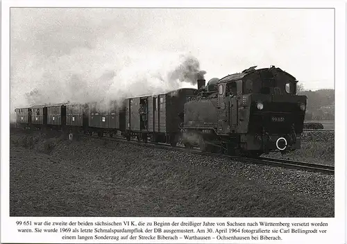 Verkehr & Eisenbahn Güterzug Lokomotive anno 1969 bei Biberach 1980