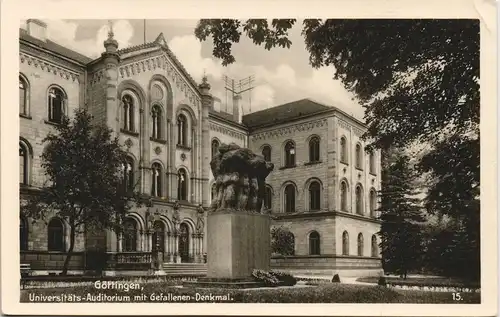 Ansichtskarte Göttingen Universität - Denkmal 1932