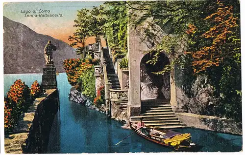 Cartoline Como Lenno-Balbianello. Lago di Como 1928