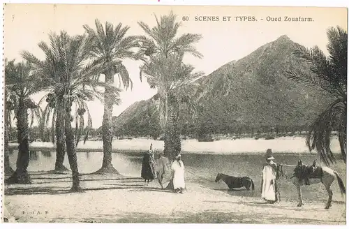 Ägypten (allgemein) Agypten Egypt SCENES ET TYPES. - Oued Zouafarm. 1922