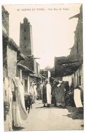 Ägypten (allgemein) Egypt Ägypten SCENES ET TYPES. - Une Rue de Tolga. 1922
