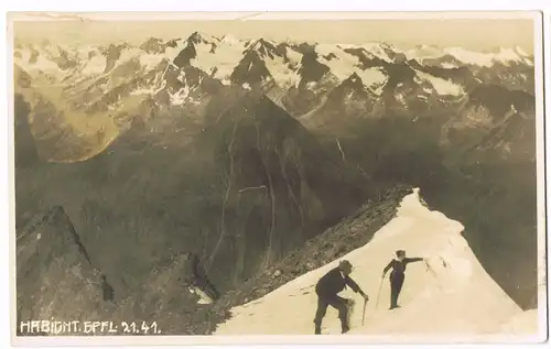 Neustift im Stubaital Bergsteiger auf dem Habichtgipfel 1929 Privatfoto