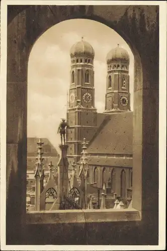 Ansichtskarte München Frauenkirche 1935
