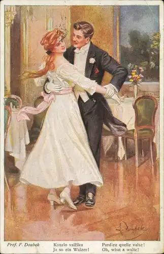 Prof. F. Doubek Ja so ein Walzer!   Kunstwerke 1939  gel. Stempel Zilina 2
