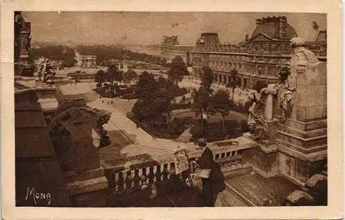 CPA Paris Perspective sur les Jardins 1930