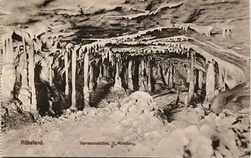 Ansichtskarte Rübeland Hermannshöhle, II. Abteilung 1922