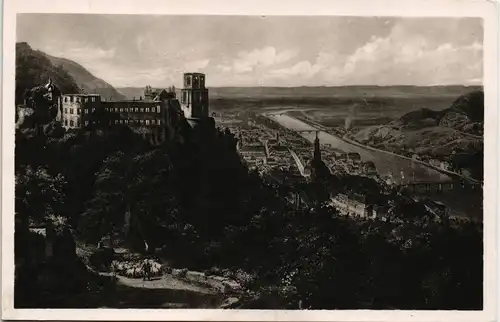 Heidelberg Panorama-Ansichten Heidelberger Schloss Alt-Heidelberg 1930 #