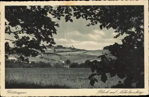 Ansichtskarte Nikolausberg-Göttingen Blick auf die Stadt 1939