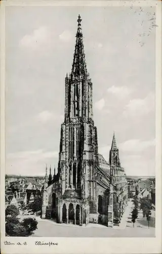 Ansichtskarte Ulm a. d. Donau Ulmer Münster 1932