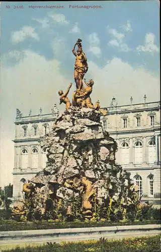 Chiemsee Herrenchiemsee / Herreninsel mit Schloss Fortunagruppe 1925