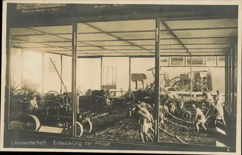 München Deutsches Museum - Landwirtschaft Entwicklung der Pflüge 1925