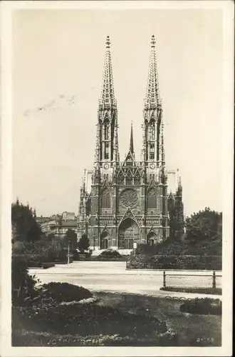 Ansichtskarte Wien Votivkirche, Fotokarte 1927