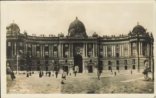 Ansichtskarte Wien Hofburg, Fotokarte 1927