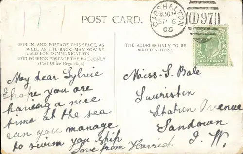 Postcard London Tower of London 1905