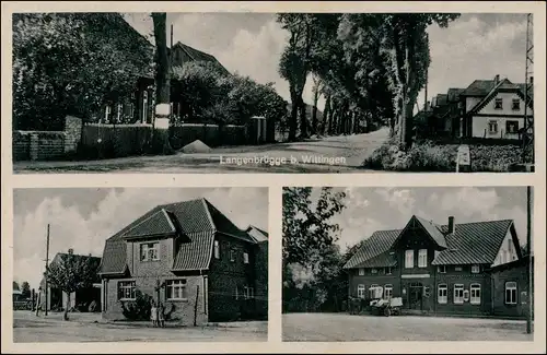 Langenbrügge-Lüder Straße, Kaufhaus, Gasthaus - Langenbrügge-Lüder 1935