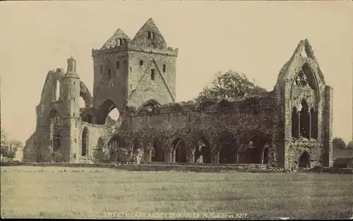 Postcard Dumfries SWEETHEART ABBEY 1904