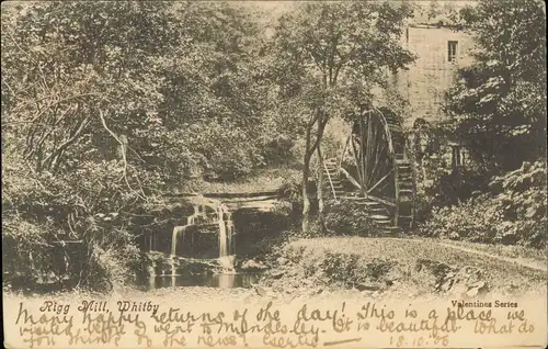 Postcard Whitby Wassermühle, Rigg Mill 1905