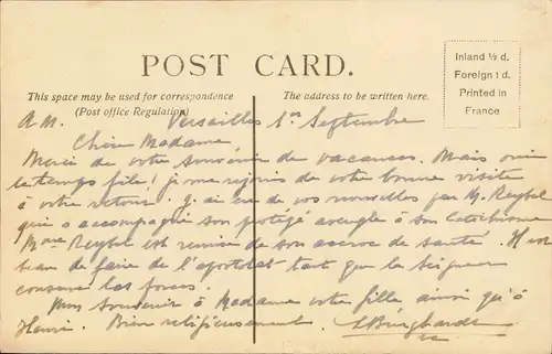 Postcard London Westminster Abbey Innenansicht 1920