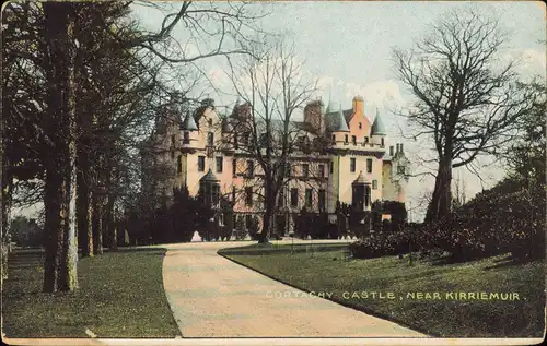 Postcard Kirriemuir Cortachy Castle (Burg Ansicht) 1904