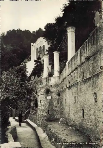 Cartoline Anacapri Villa S. Michele 1959