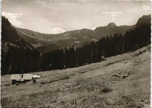 Baad (Kleinwalsertal) Bärguntalpe über Baad (Kleinwalsertal) 1965