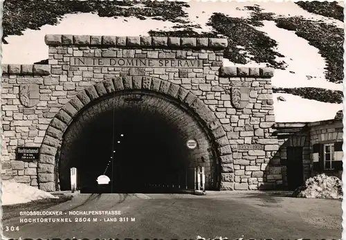 Zell am See GROSSGLOCKNER HOCHALPENSTRASSE HOCHTORTUNNEL Auto Tunnel 1960