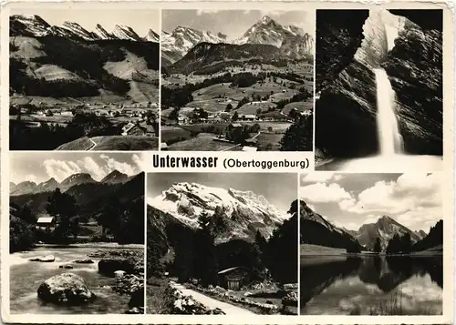 Waidring in Tirol Umland-Ansichten mit Unterwasser (Obertoggenburg) 1955
