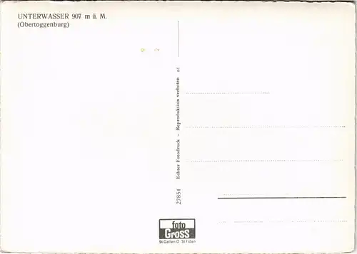 Waidring in Tirol Umland-Ansichten mit Unterwasser (Obertoggenburg) 1955