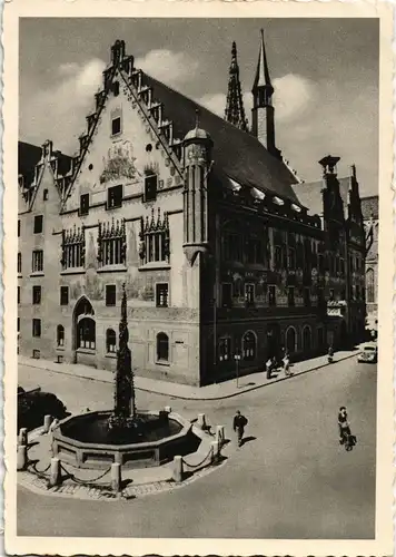 Ansichtskarte Ulm a. d. Donau Rathaus (Town Hall Building) 1957
