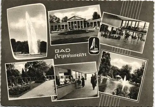 Bad Oeynhausen MB mit Jordansprudel, Brunnen- und Wandelhalle 1965