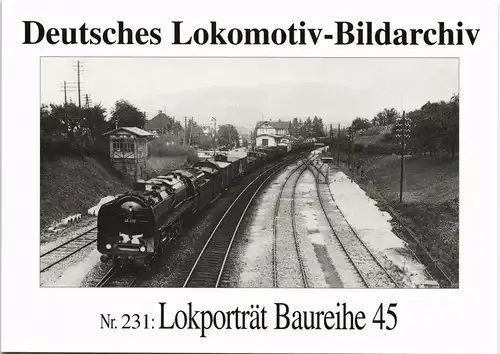 Ansichtskarte  Dampflokomotive Eisenbahn Lok Baureihe 45 1995