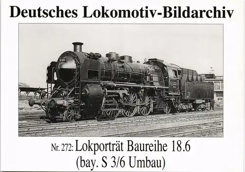 Ansichtskarte  Dampflokomotive Eisenbahn Lokporträt Baureihe 18.6 1995