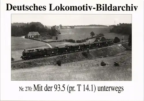 Ansichtskarte  Dampflokomotive Eisenbahn 93.5 (pr. T 14.1) 1995