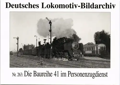 Dampflokomotive Eisenbahn Die Baureihe 41 im Personenzugdienst 1995