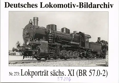 Dampflokomotive Eisenbahn Lokporträt sächs. XI (BR 57.0-2) 2005