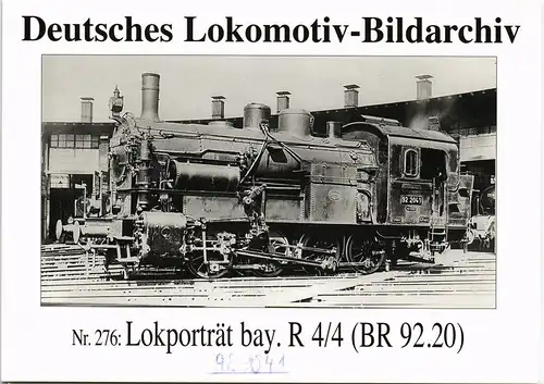 Dampflokomotive Eisenbahn Lokporträt bay. R 4/4 (BR 92.20) 2005