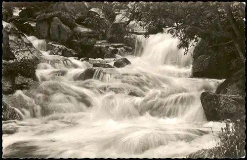 Braunlage Umland-Ansicht Bodewasserfälle Waterfall River Falls 1958