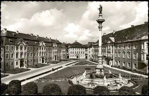 Ansichtskarte Eichstätt Residenzplatz mit Mariensäule 1960