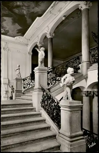 Ansichtskarte Eichstätt Treppenhaus in der hochfürstlichen Residenz 1960